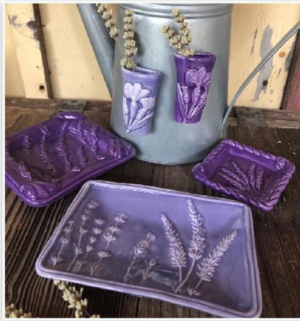 Belle Terre Ceramics Soap Dish, Tea Caddy, Vase Magnet, Coffee Mugs, standing Vase
