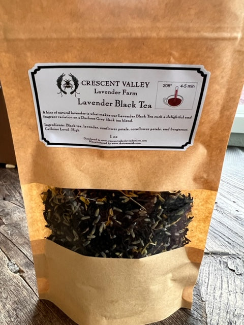 Lavender Black and Herb  Tea 1 and 3 oz