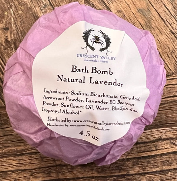 Bath Bombs - Lavender, Lavender-Lemongrass, or Lavender- Lemongrass with Goats Milk