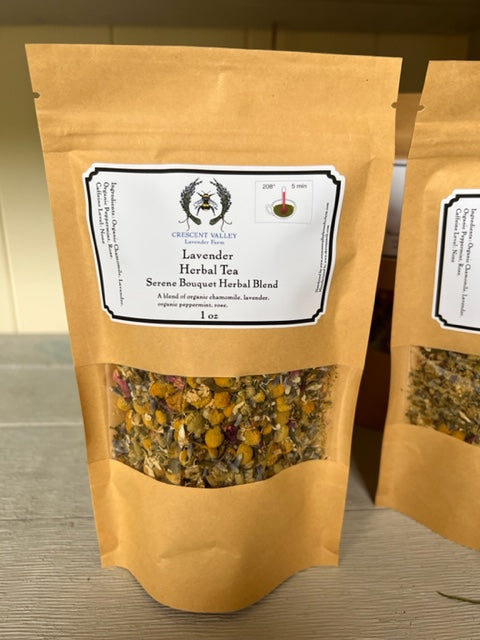 Lavender Black and Herb  Tea 1 and 3 oz