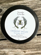 Lavender Lotion Solid Bee Bar 2oz travel size Lavender or Lavender - Lemongrass
